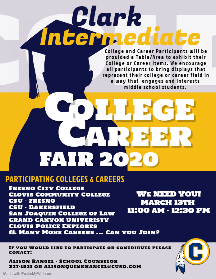 college career fair poster