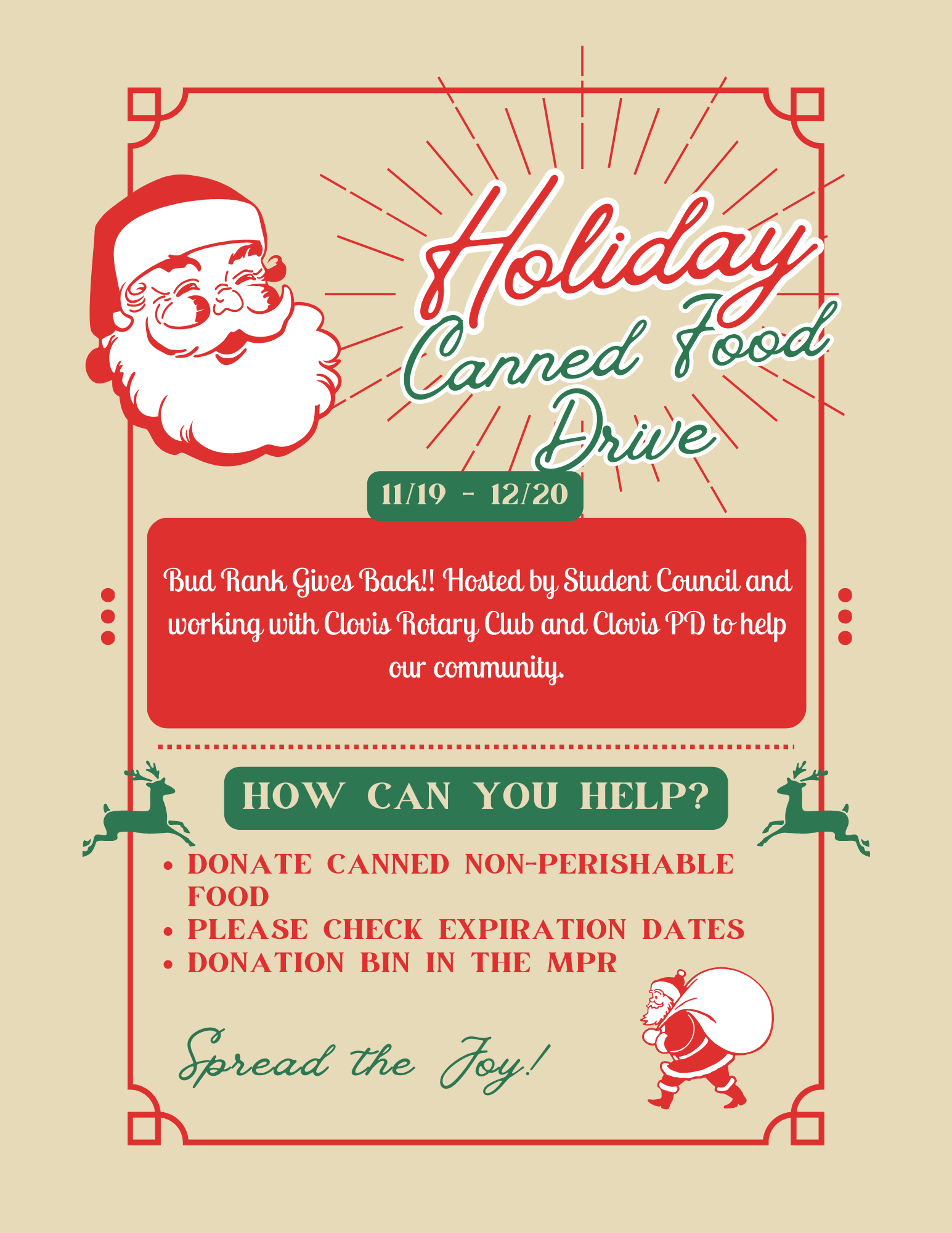 Canned Food Drive