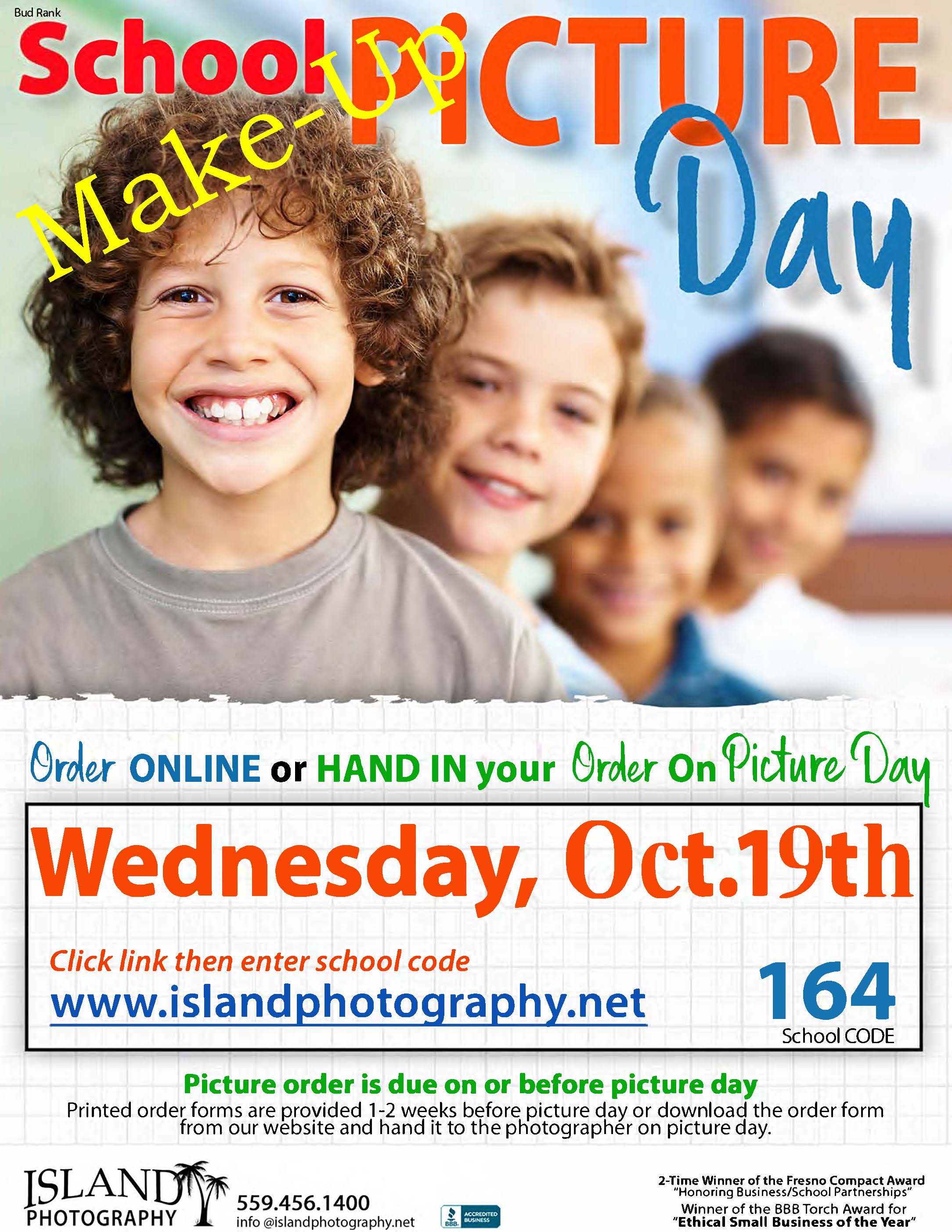 Make-Up Picture Day Poster