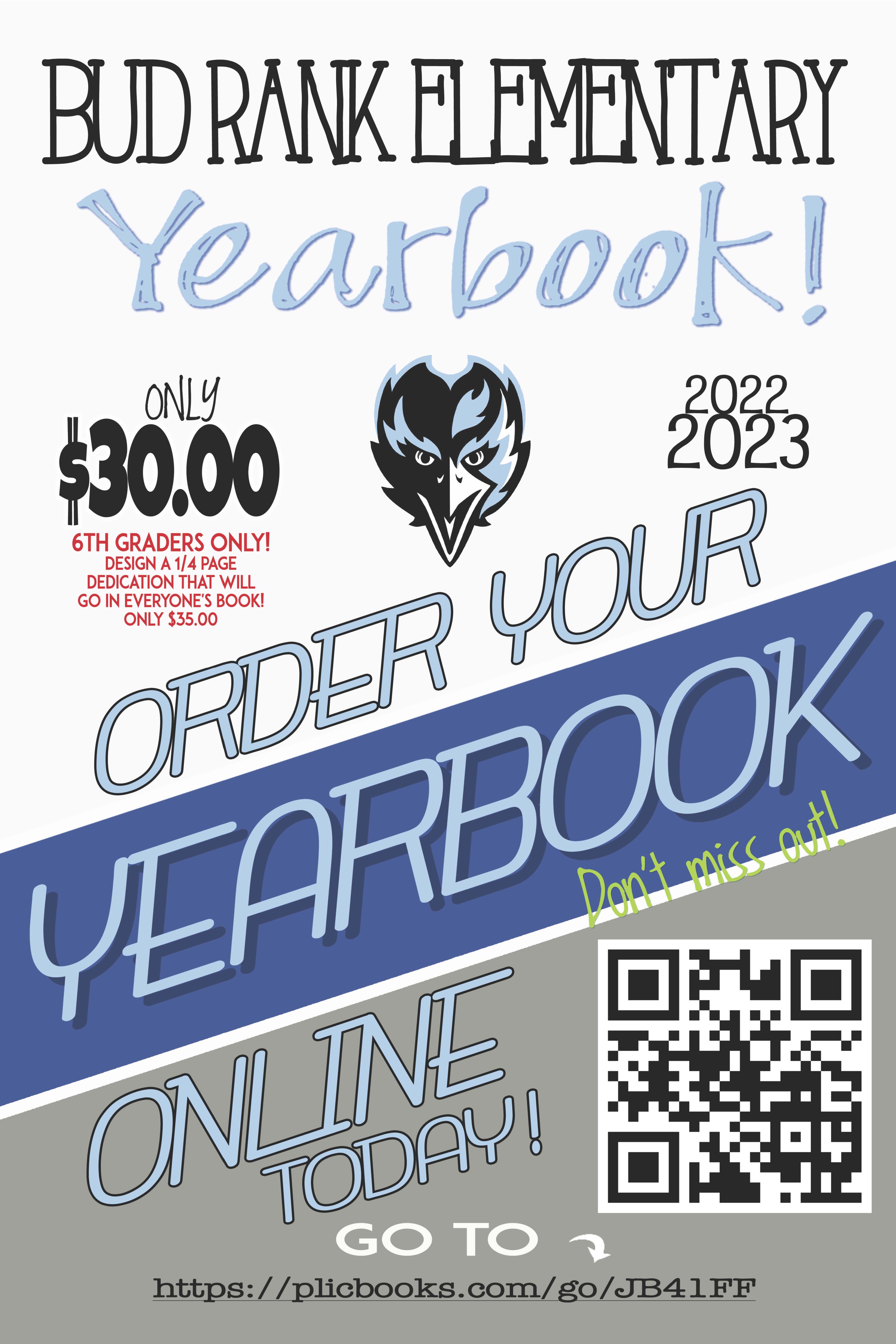 Bud Rank Yearbook Flyer
