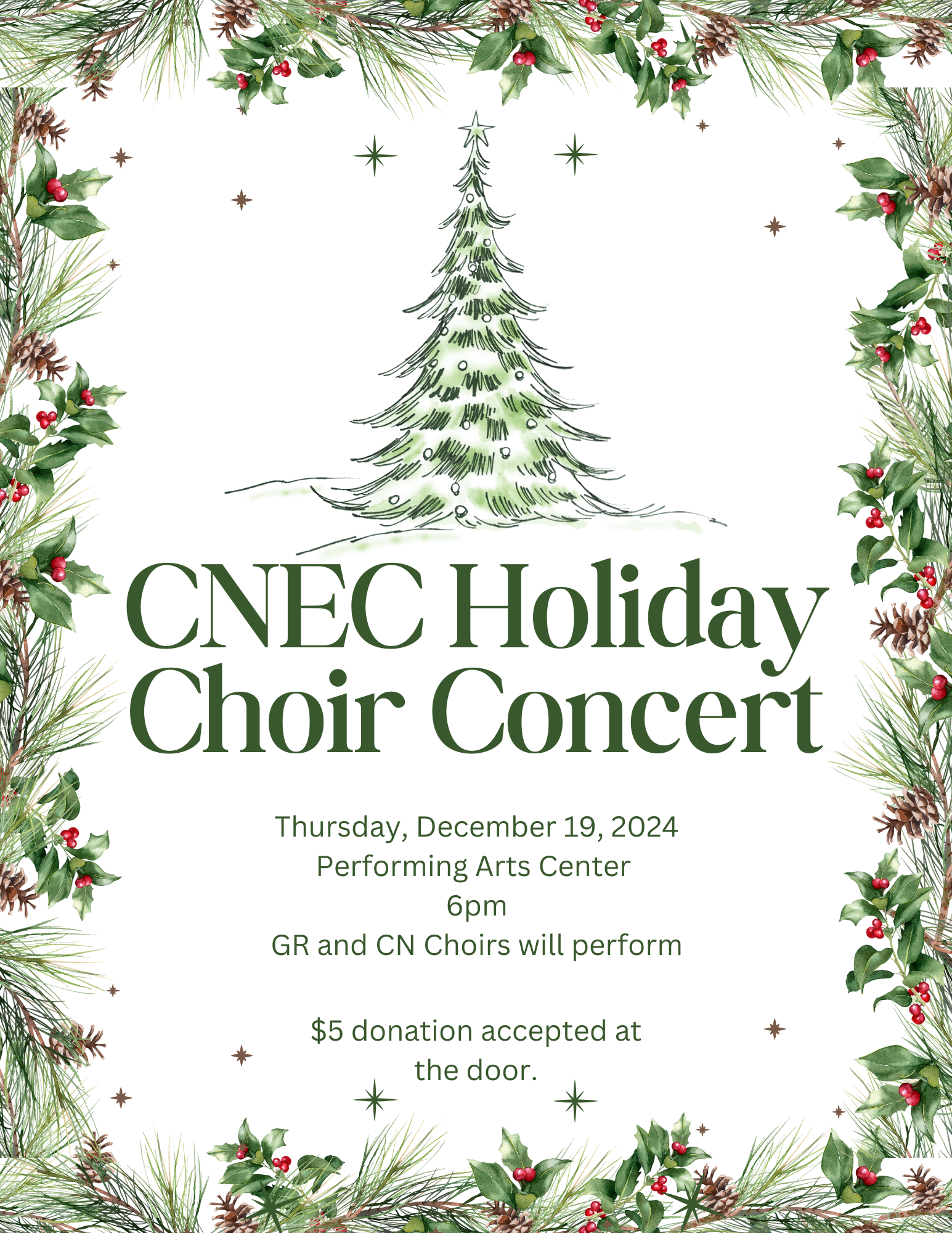 holiday choir concert