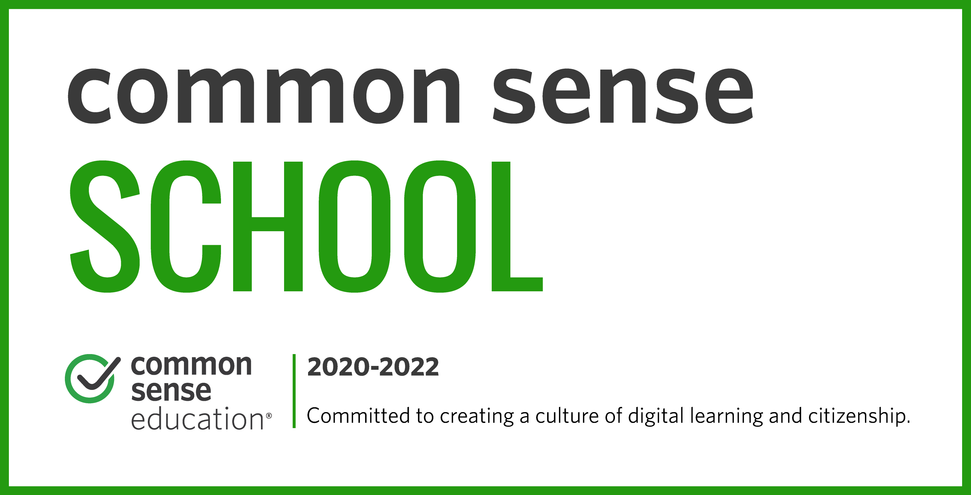 Common Sense School 2020-2021 Logo