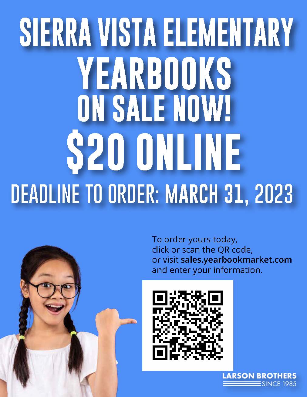 Flyer for Yearbook Sales