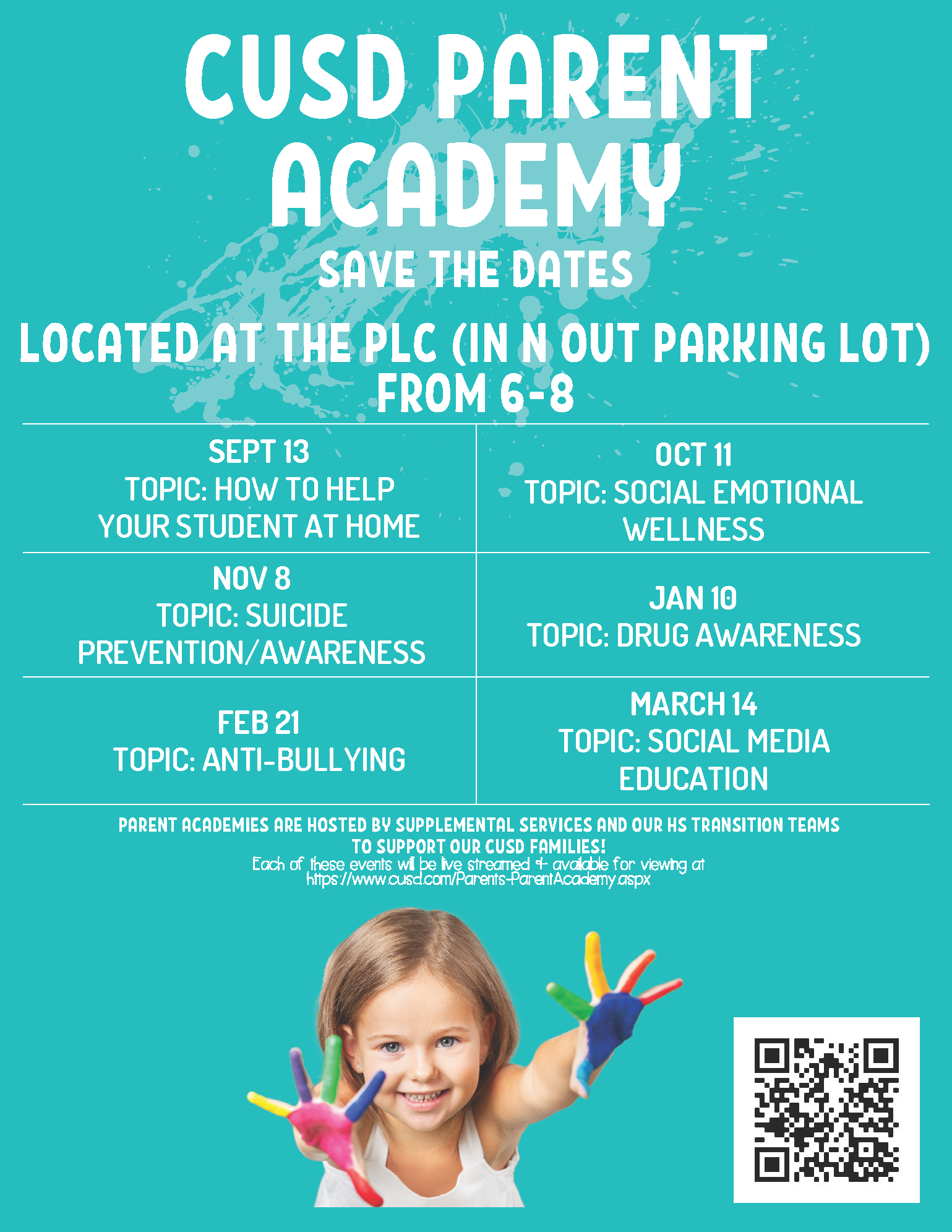 CUSD Parent Academy Events 2022-23