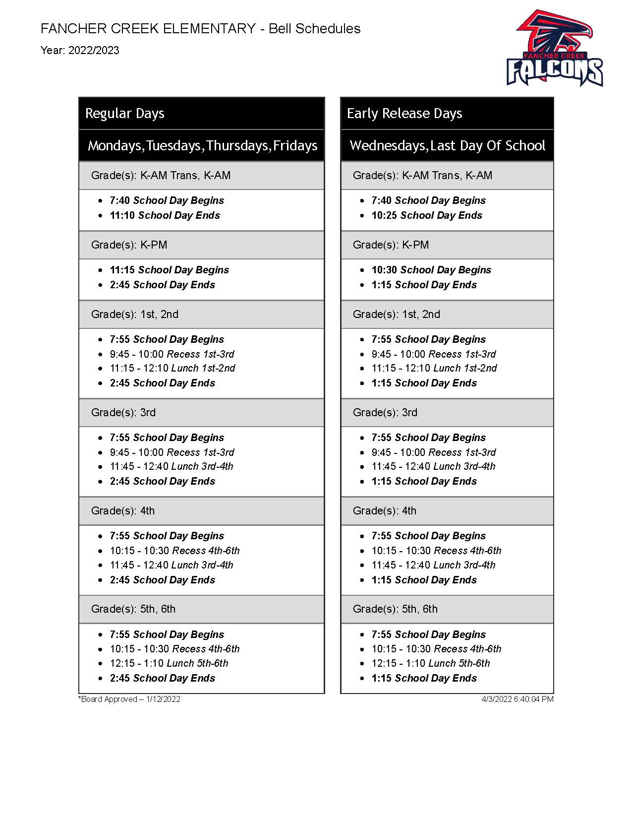 bell-schedule