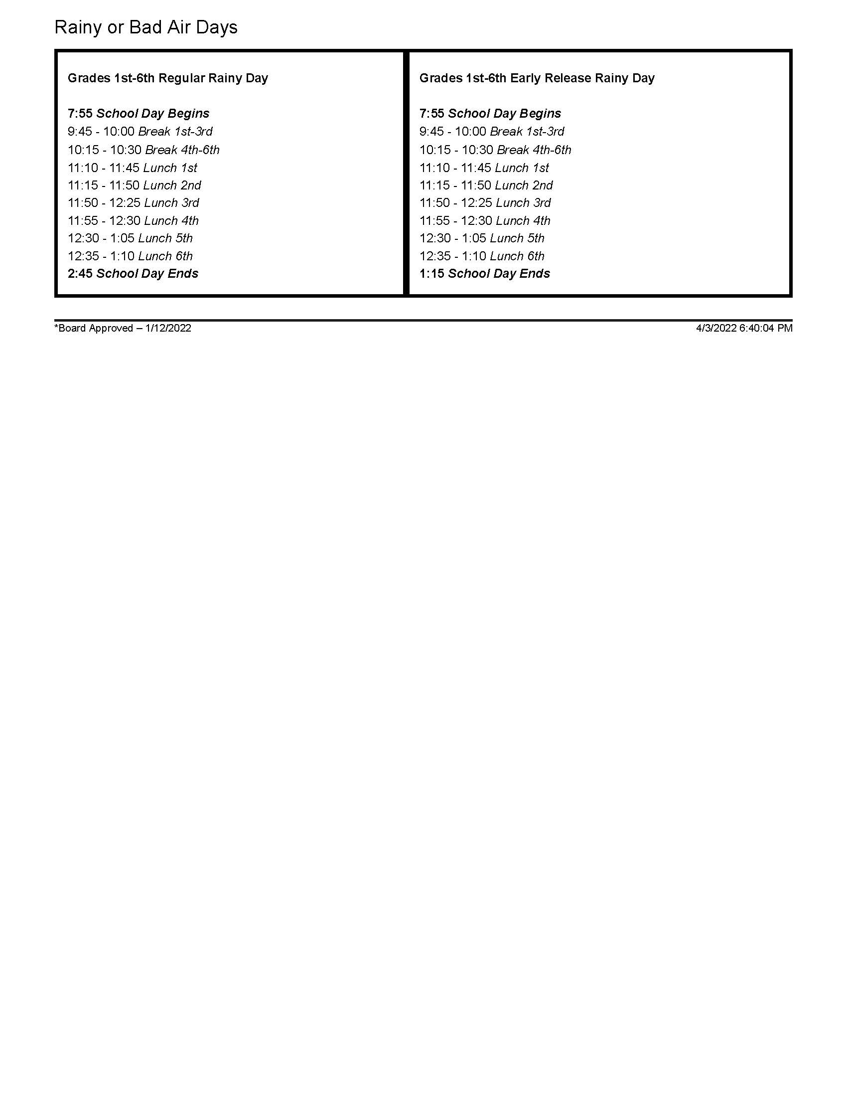 bell-schedule