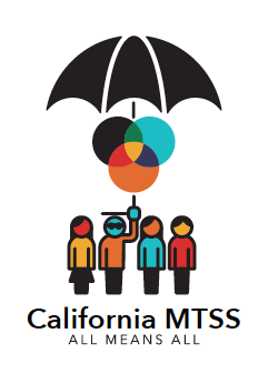 Students holding umbrella - California MTSS All Means All