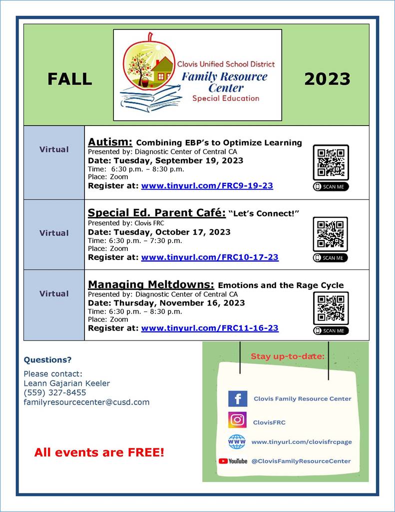 Family Resource Center Flyer 