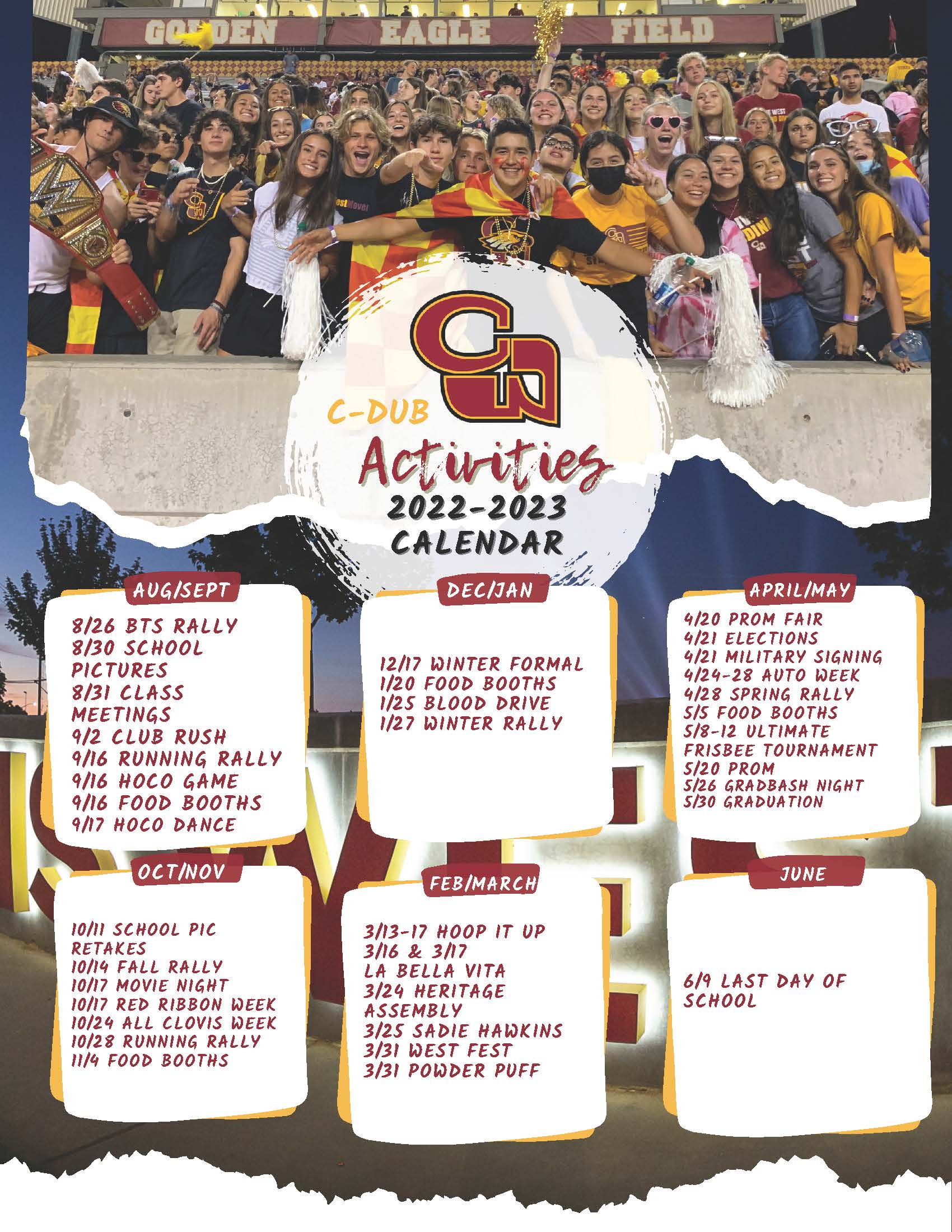 Activities Calendar
