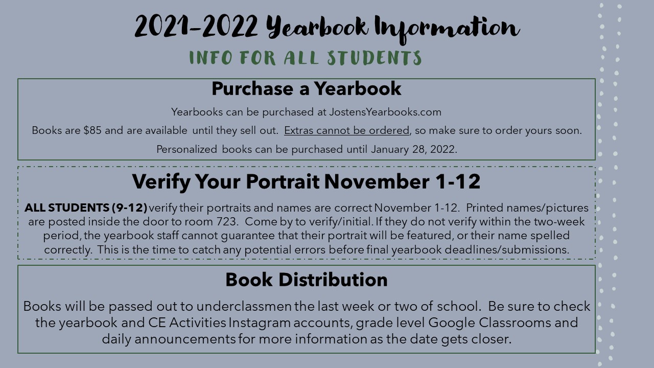 Yearbook Info. Continued