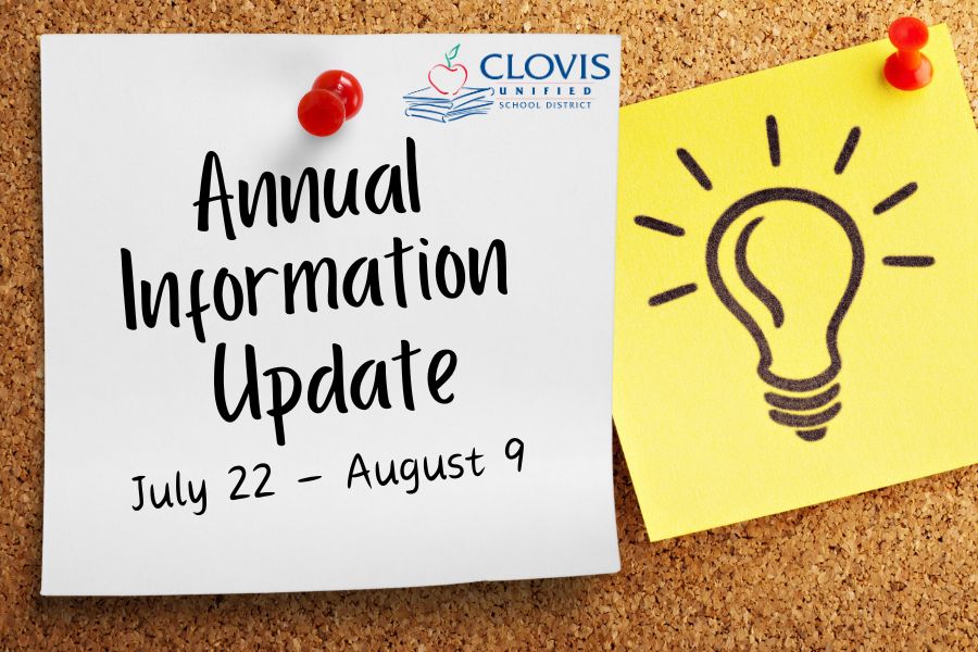 Annual Information Update starts 7/22