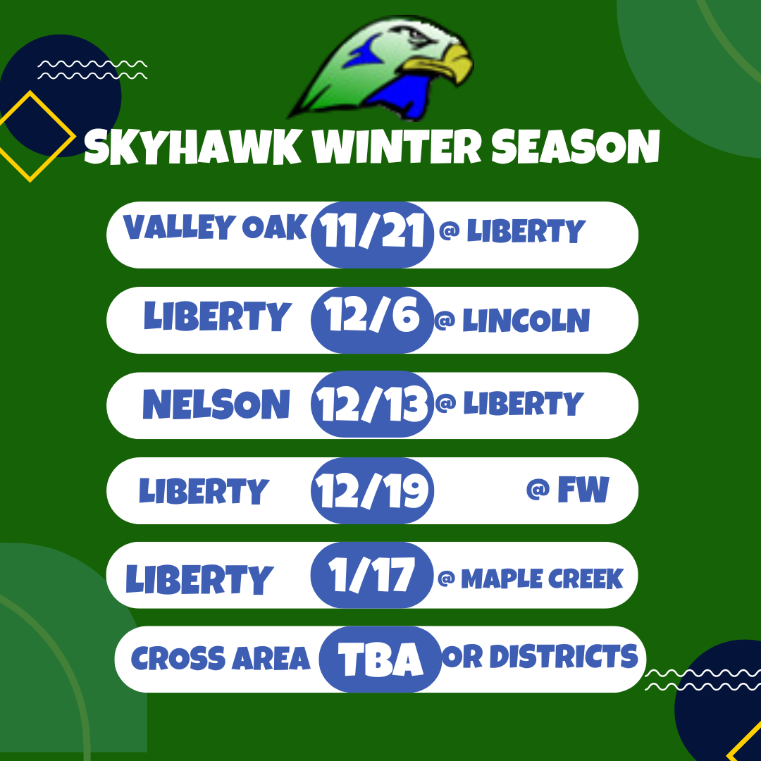 Winter Sports Game Day Schedule!