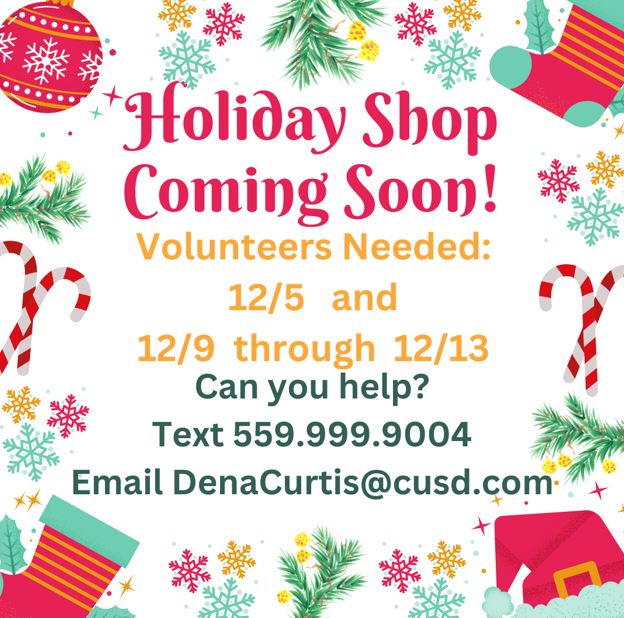 Holiday Shop Flier