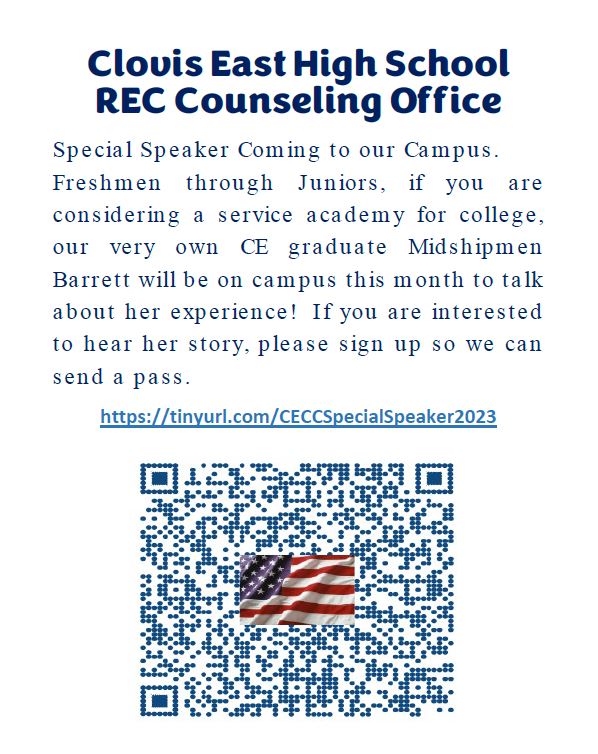 Flyer for Special Speaker coming to our campus sign up information.