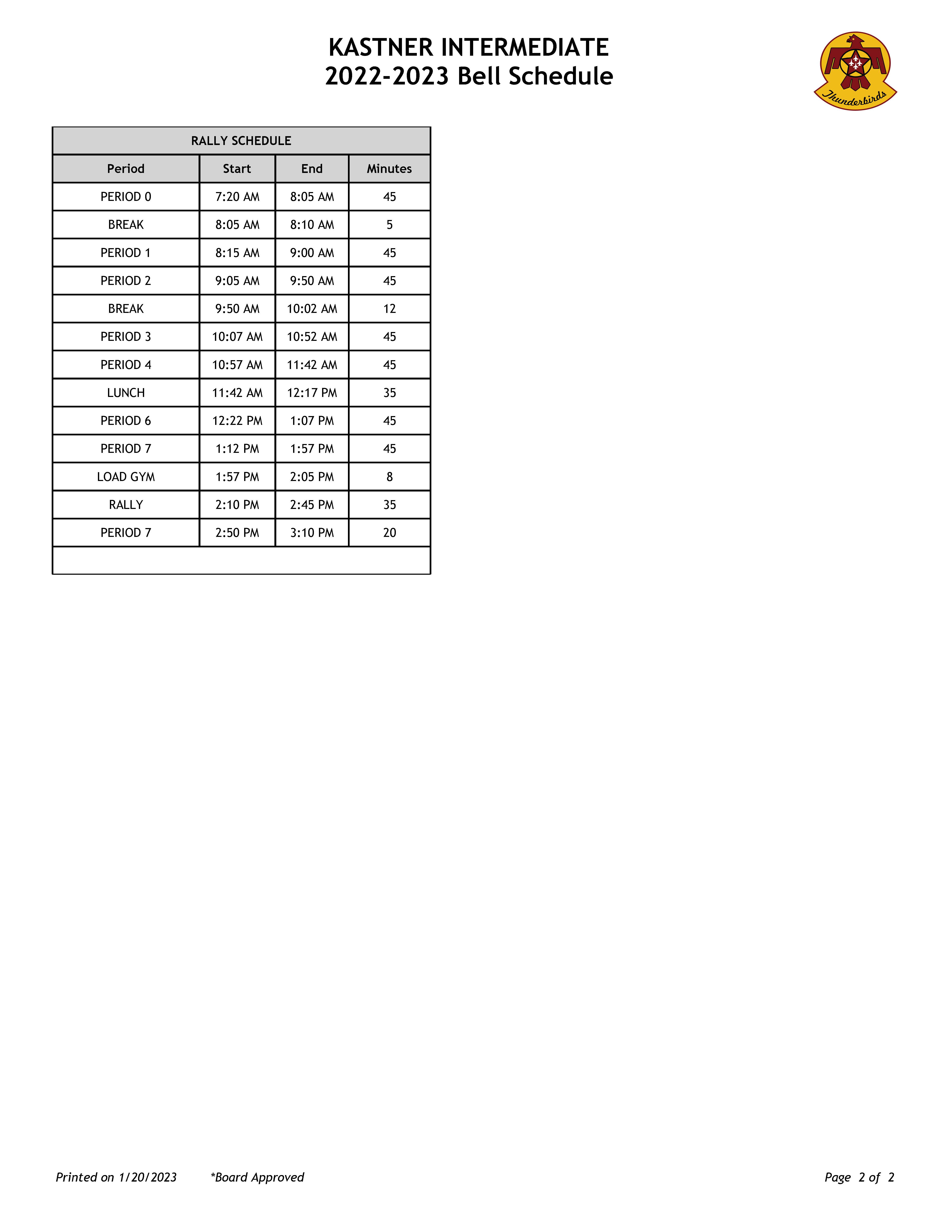 bell schedule 22-23 page 2