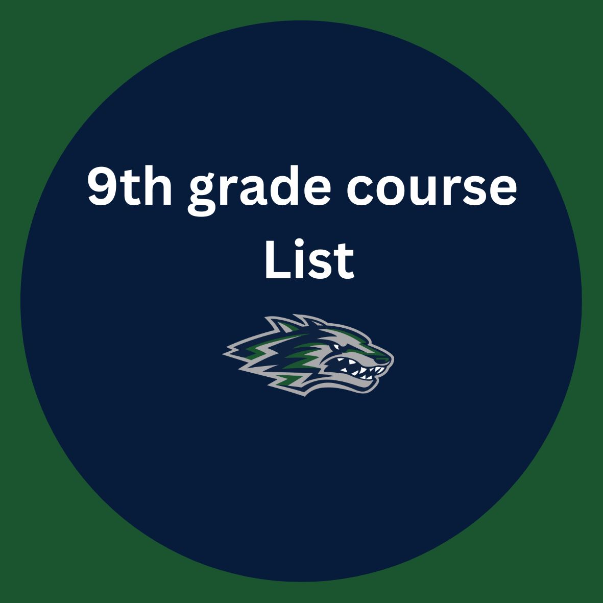 9th grade course list
