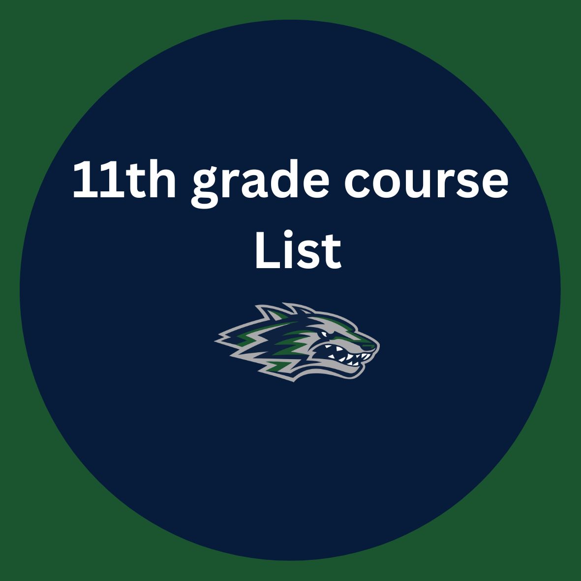 11th grade course list