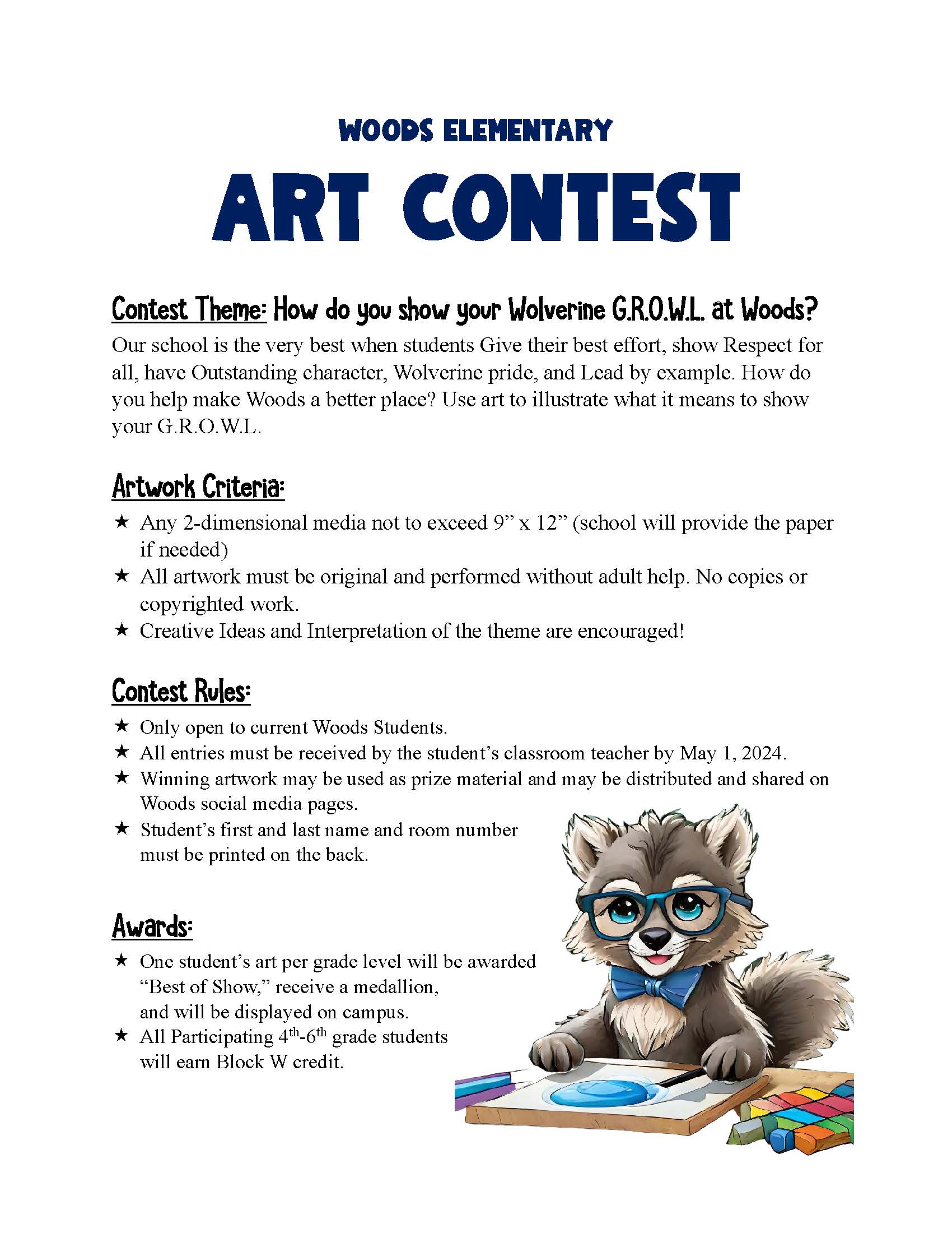 Art Contest Flier