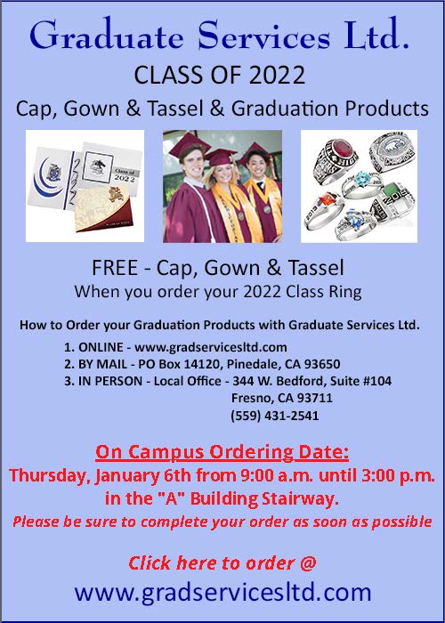 cap and gown order information