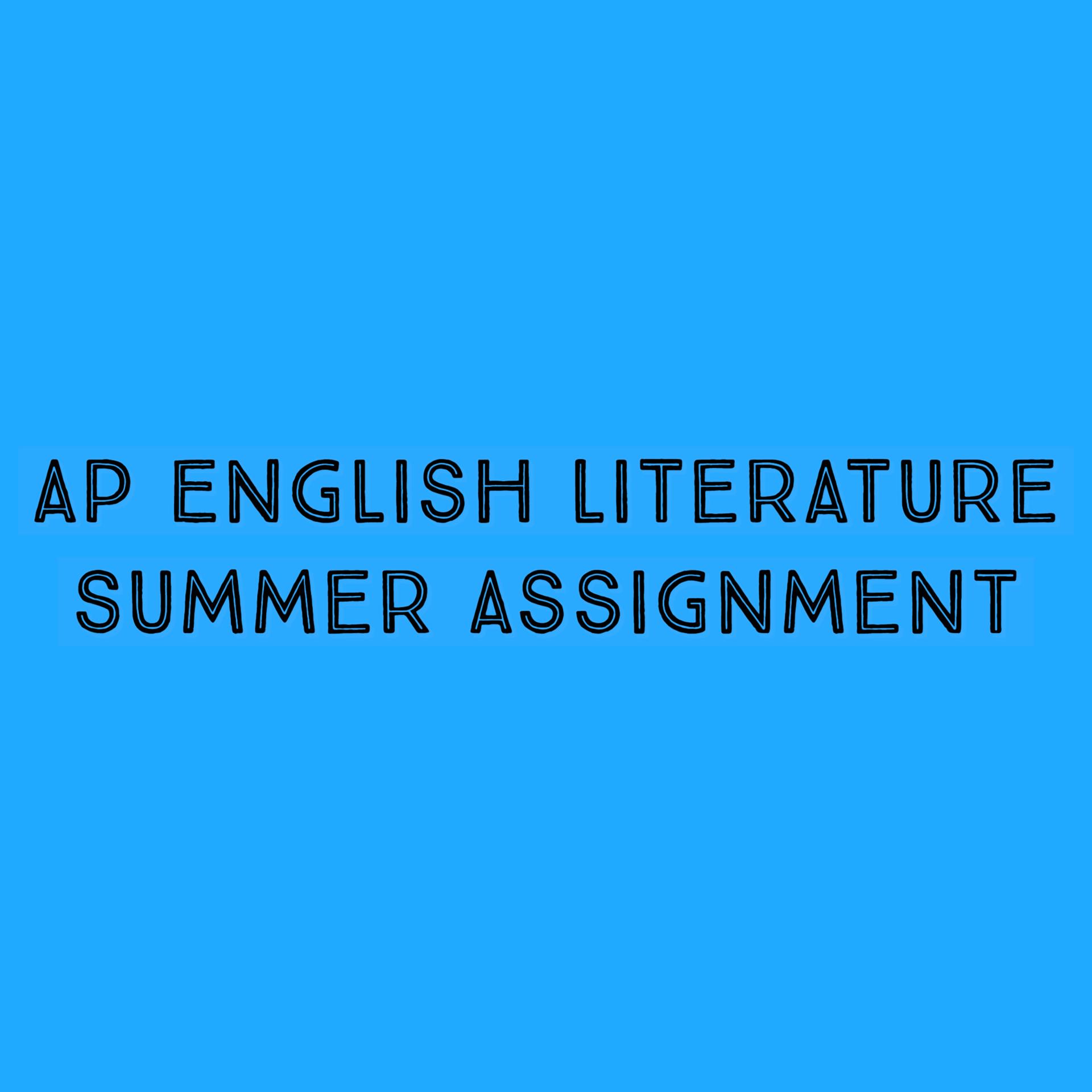 ap seminar summer homework