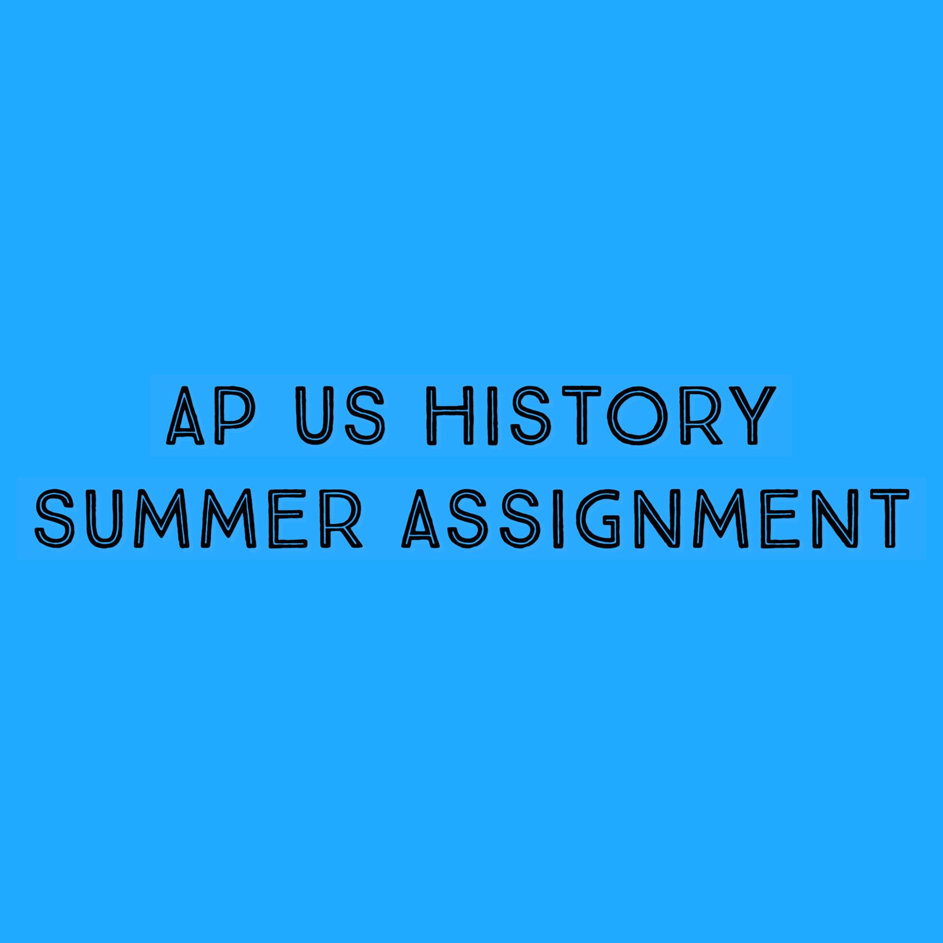 ap summer assignments ghchs