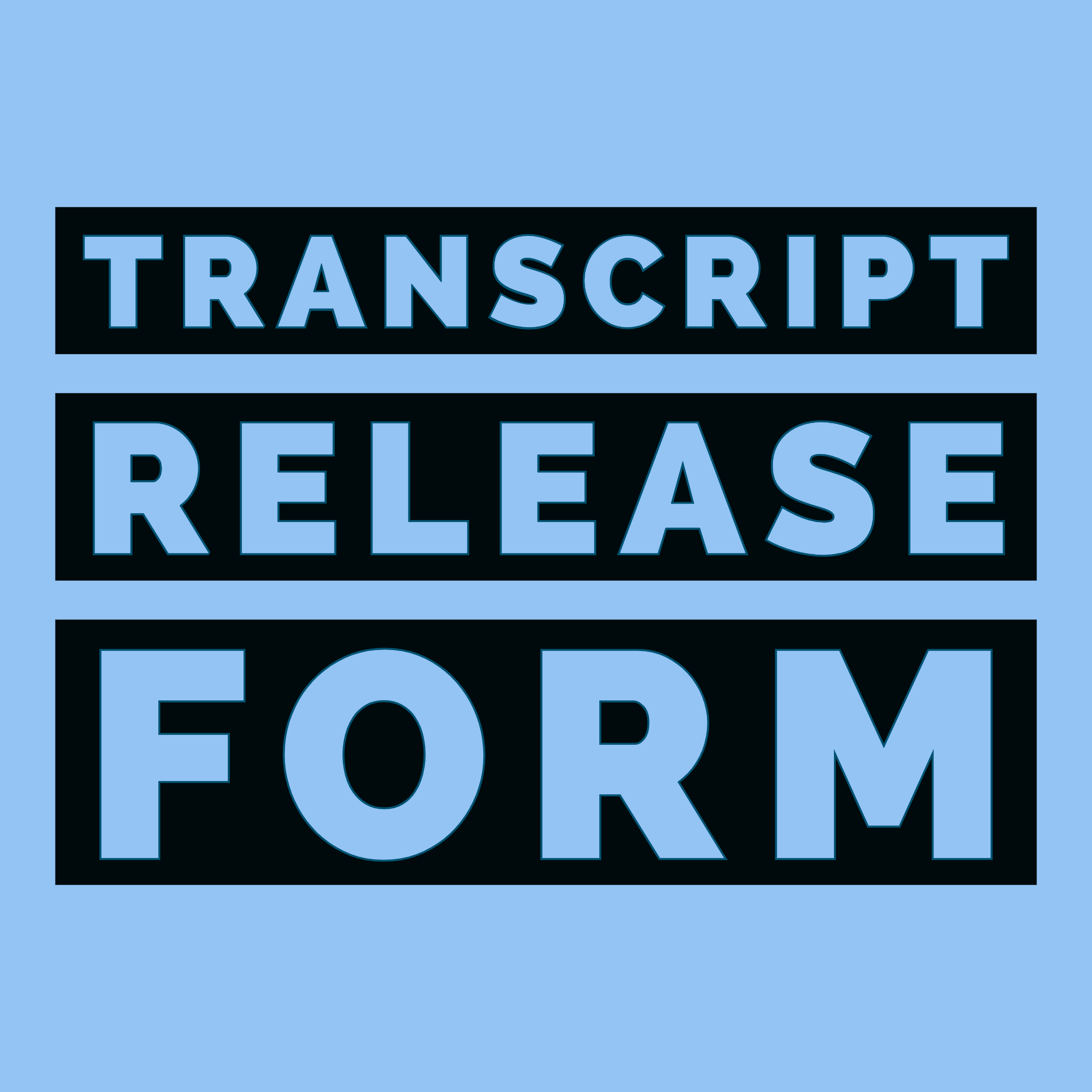 transcript release form