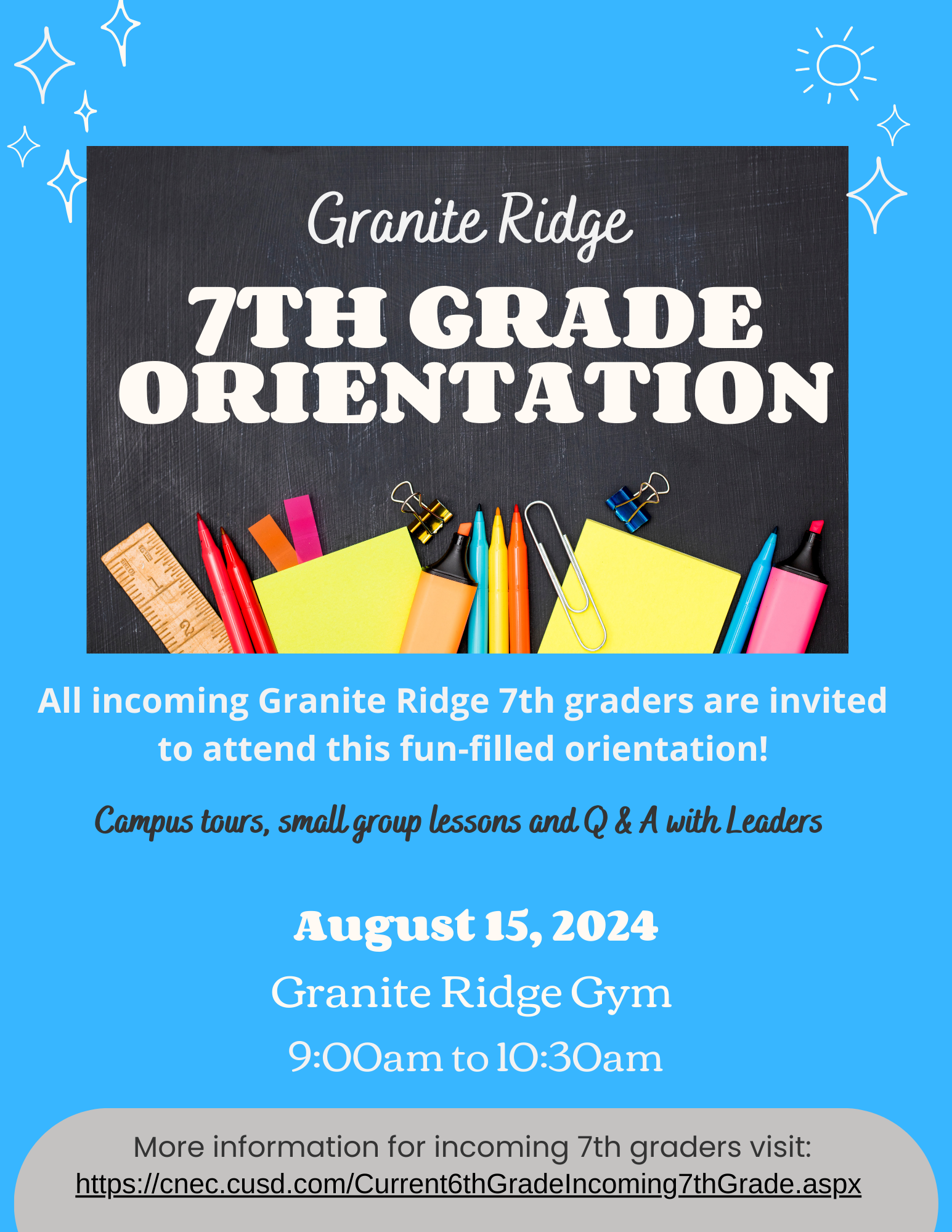 7th grade orientation