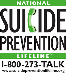 suicide prevention lifeline 1-800-273-talk