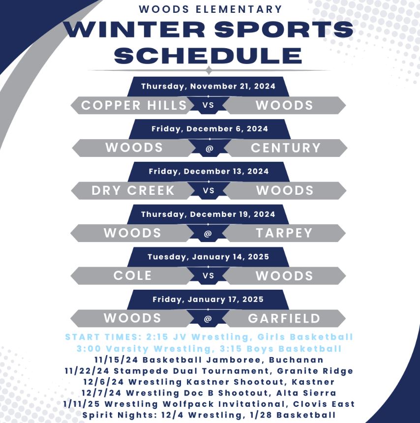 Winter sports Schedule 24-25